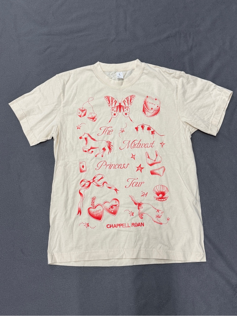 Chappell Roan Midwest Princess 2024 Tour T-Shirt